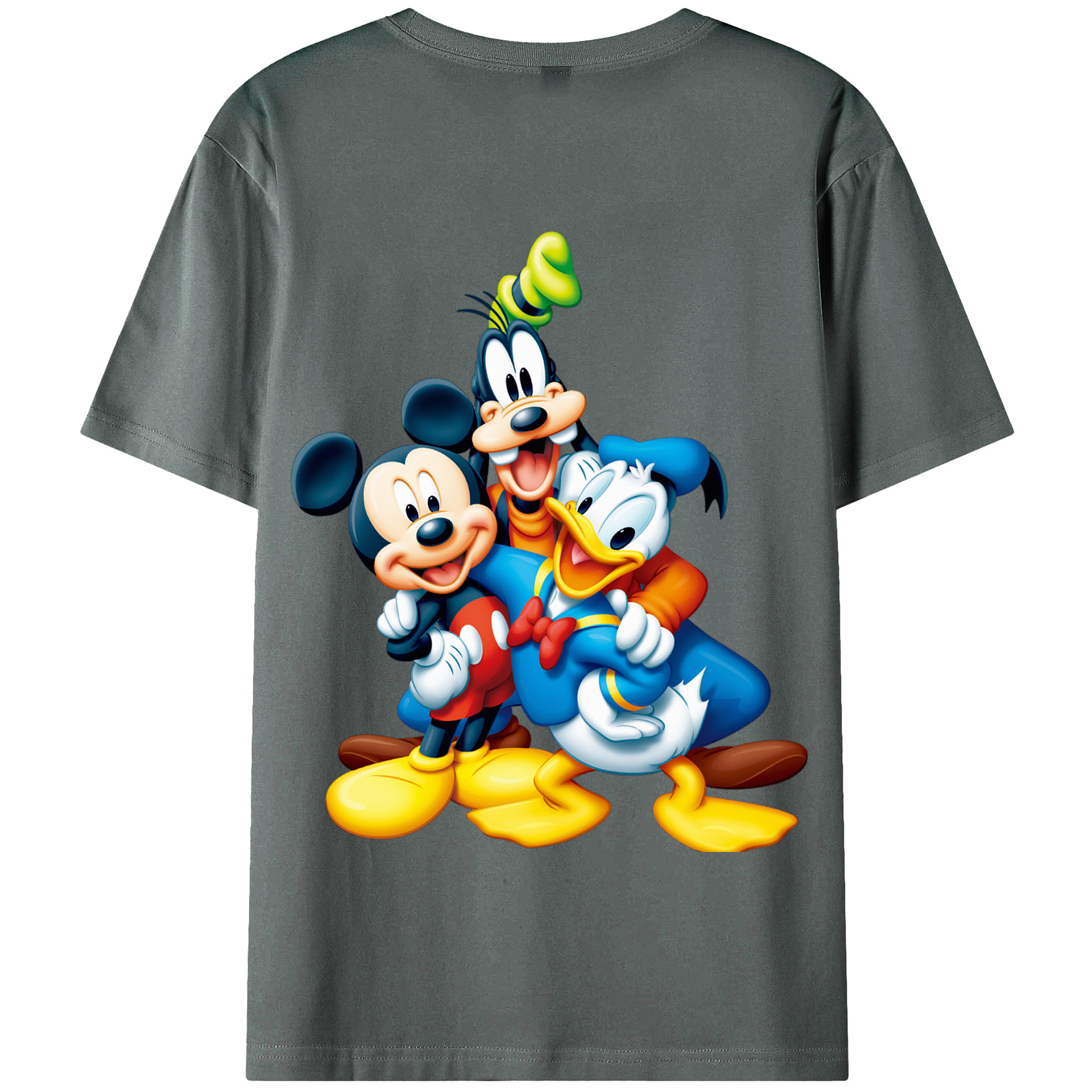 （画像用） ミッキーマウス Mickey Mouse 綿100％半袖Tシャツ（背面プリント）